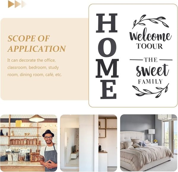 3d Wall Art Welcome To Our Home The Sweet Family Wall Decoration For Home Office Dorm