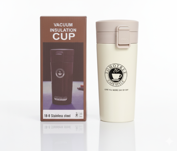 Hot & Cold Stainless Steel Vacuum Flask – 380ml | Double Wall Insulated Water Bottle | Leakproof Coffee & Tea Thermos Travel Mug