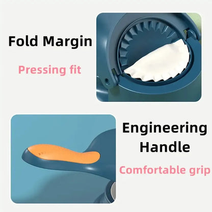2-in-1 Dumpling Wrapper Tool Food Grade Manual Dumpling Wrapper Mold Labor-saving Baking Pastry Home Kitchen Gadget (random Color) (without Box)