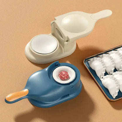 2-in-1 Dumpling Wrapper Tool Food Grade Manual Dumpling Wrapper Mold Labor-saving Baking Pastry Home Kitchen Gadget (random Color) (without Box)