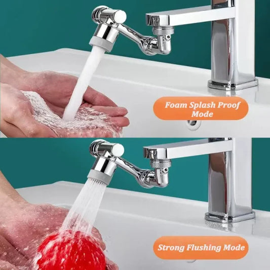 1080°rotatable Faucet Aerator Bathroom Washbasin Tap Splash Filter Kitchen Faucet Extend Faucet Water Saving Bubbler Nozzle (plastic)