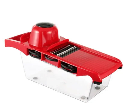 10 In 1 Mandoline Multi-functional Vegetable Cutter | Manual Potato Peeler, Carrot, Cheese, Grater Dicer (random Color