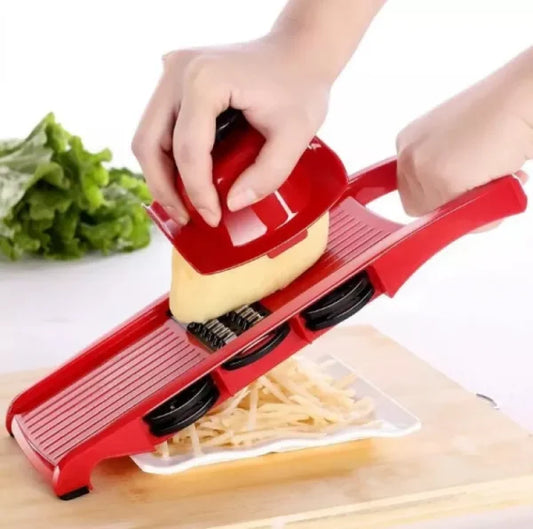 10 In 1 Mandoline Multi-functional Vegetable Cutter | Manual Potato Peeler, Carrot, Cheese, Grater Dicer (random Color